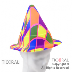 SOMBRERO BRUJA FLUO SURTIDO x 6 SOMBRERO BRUJA FLUO SURTIDO x 6